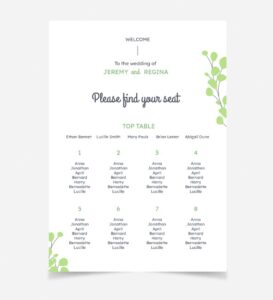 seating plan boda